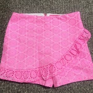 Lilly Pulitzer pink eyelet skort size 8